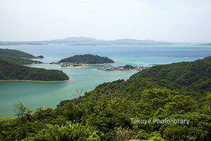 塩屋湾　六田原展望台からの眺め　沖縄の風景