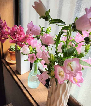 玄関の花