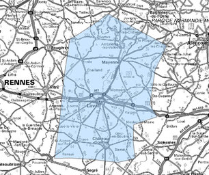 Carte multiplex Laval étendu, canal 5C, fréquence DAB+ 178.352 MHz