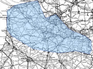 Carte multiplex Lille étendu, canal 8A, fréquence DAB+ 195.936 MHz