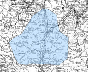 Carte multiplex Valence étendu, canal 9A, fréquence DAB+ 202.928 MHz
