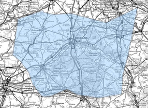 Carte multiplex Orléans étendu, canal 10A