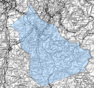 Carte multiplex Grenoble étendu, canal 5D, fréquence DAB+ 180.064 MHz