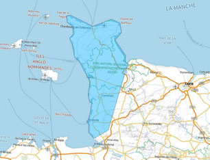 Carte multiplex Cherbourg étendu, canal 7C, fréquence DAB+ 192.352 MHz