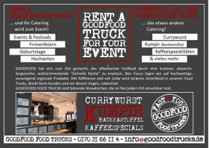 Titelseite - Flyer GOODFOOD FOOD TRUCKS