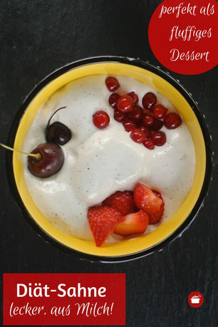 Ersatz für #Sahne #diät #fettarm #dessert #sahneersatz #abnehmen #thermomixrezept