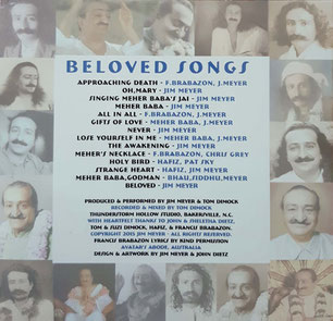 "Beloved Songs" - back cover