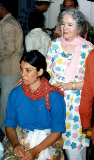 Michal with Mani Irani ( Meher Baba's sister ) in India