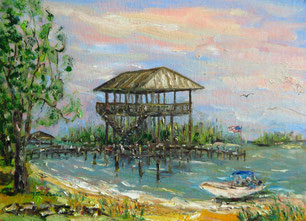 Pelican Landings, Oil, 9x12, $ 300