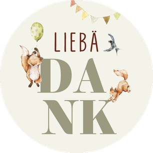 Sticker Geburtskarte Geburtsanzeige