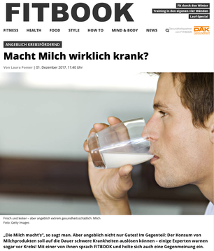 Milchlüge, Milchlobby, Igf-1, Krebs Ernährung