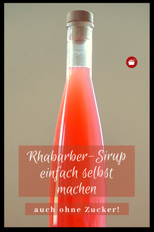 Sirup aus Rhabarber #rhabarber #sirup #thermomixrezepte