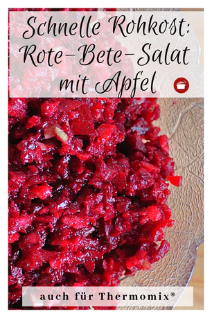 Rote-Beete-Salat mit Apfel Rohkost #rotebete #rohkost #thermomixrezepte