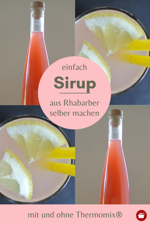 Einfach #Sirup aus #Rhabarber selber machen