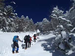 蓼科山　雪山登山　講習　ガイドツアー