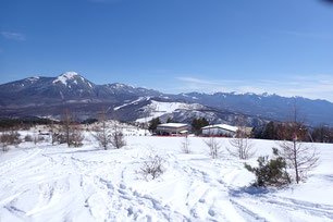 霧ヶ峰　車山　雪山　スノーシューツアー