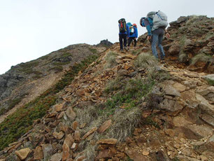 硫黄岳　登山　ガイド