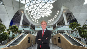 Jonathan Toulemonde, directeur de Westfield Vélizy 2.