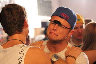 Beer Pong Turnier Anspannung