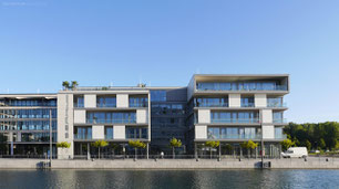 S.E.A.House sea house phoenixsee dortmund drahtler architekten planungsgruppe seebalkon hörde sonnenschutzeleme architektur