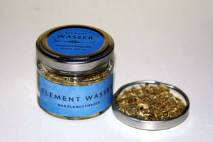 Räucherwerk Element Wasser – milde Mischung für Ruhe, Sicherheit und Zuversicht.