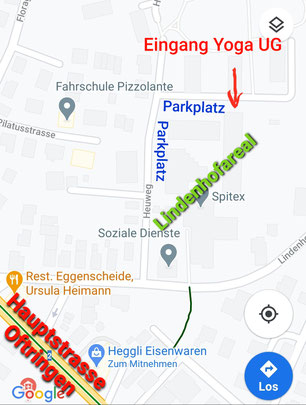 Lageplan Eingang Yogaraum