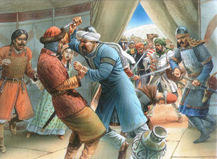 (Illustration de Peter Dennis - © Osprey Publishing). Temple de Paris