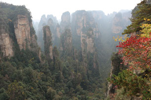 Zhangjiajie Nationalpark Yichang China Sightseeing Sehenswürdigkeiten Avatar