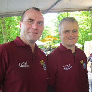 Der bisherige Vorsitzende Clemens Kuntz (links) und sein Nachfolger Christian Flick"ALT UND NEU" - Clemens Kuntz (links) und Christian Flick