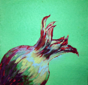 GRANATAPFEL 20x20 – Aquarellpapier