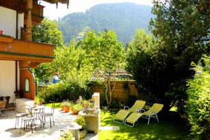 Wohnung mit Garten · Urlaub in Ferienwohnung in Finkenberg · Zillertal