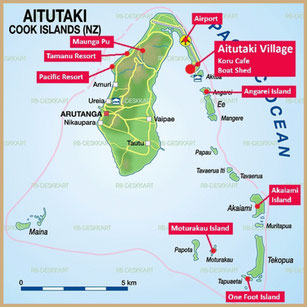 Aitutaki, Cook Island, One Foot Island