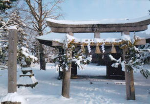 米子八幡神社参道