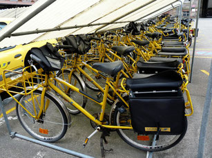 vélos la poste jaune