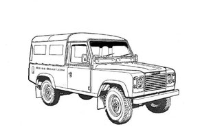 Defender 110 Malbuch, Defender 110 Soft top Colorring