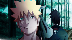Naruto y Sasuke (Ilustración para un concurso)