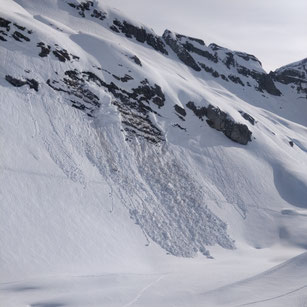 Avalanche de surface, Combe de Platé - W.Colonna