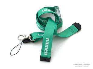 collarino portabadge lanyard gancio di sicurezza e portacellulare