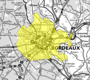 Carte multiplex Bordeaux local, canal 7A, fréquence DAB+ 188.928 MHz