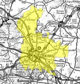 Carte multiplex Reims local, canal 9B, fréquence DAB+ 204.640 MHz