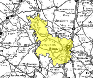 Carte multiplex Beauvais local, canal 7C, fréquence DAB+ 192.352 MHz
