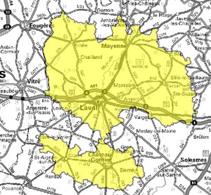 Carte multiplex Laval local, canal 11B, fréquence DAB+ 218.640 MHz