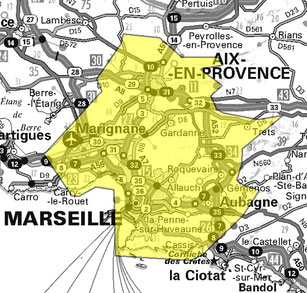 Carte multiplex Marseille local, canal 8D