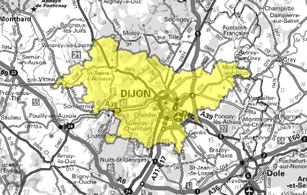 Carte multiplex Dijon local, canal 11B, fréquence DAB+ 218.640 MHz