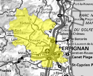 Carte multiplex Perpignan local, canal 11A