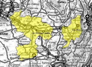 Carte multiplex Bourgoin-Jallieu local, canal 5C, fréquence DAB+ 178.352 MHz
