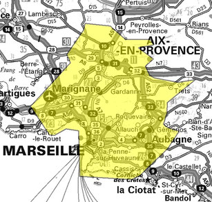 Carte multiplex Marseille local, canal 8C