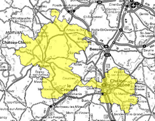 Carte multiplex Chalon-sur-Saône local, canal 8D, fréquence DAB+ 201.072 MHz