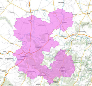 Carte multiplex Angoulême local, Canal 12A, fréquence DAB+ 223.936 MHz