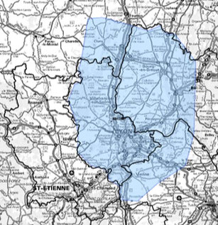 Carte multiplex Lyon étendu, canal 6A